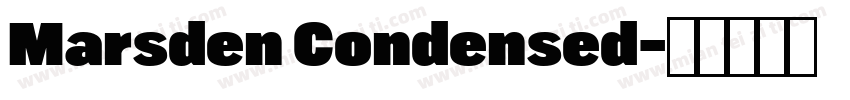Marsden Condensed字体转换
